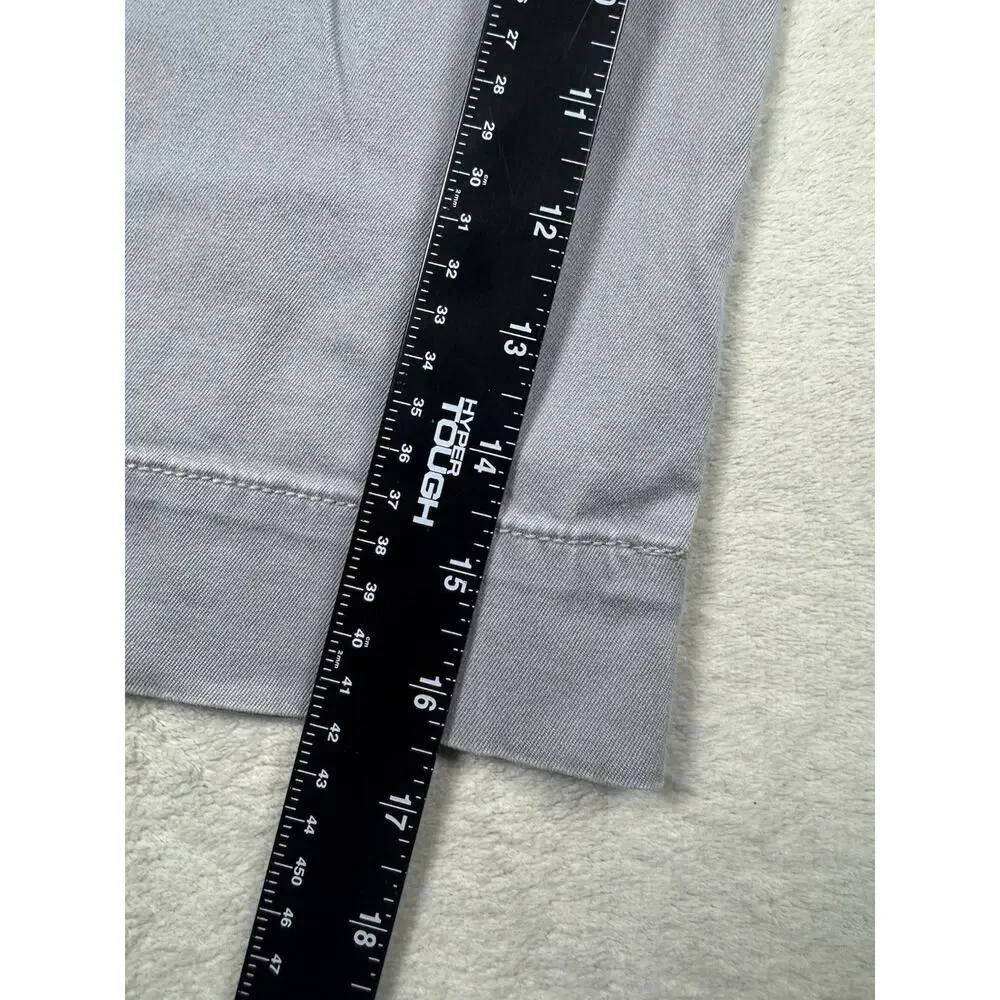 J Crew Stretch Favorite Fit Womens 8 Gray Cropped Capri Pants Flat Front